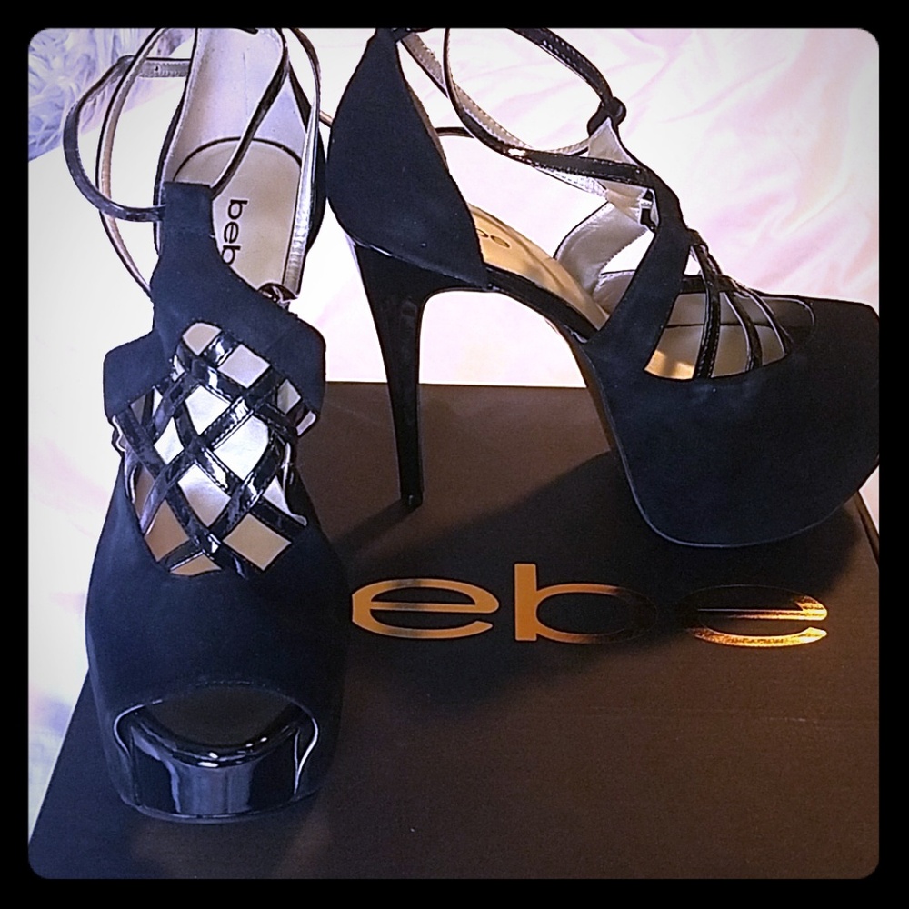 Bebe high platform heels
